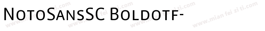 NotoSansSC Boldotf字体转换